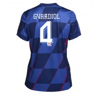 Camisa de time de futebol Croácia Josko Gvardiol #4 Replicas 2º Equipamento Feminina Europeu 2024 Manga Curta